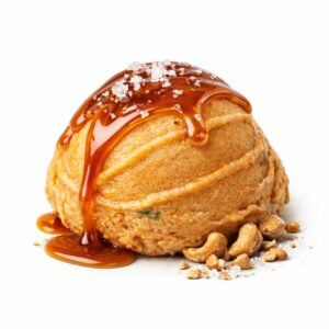 Vegan Sea Salt Caramel Cashew Nut Gelato